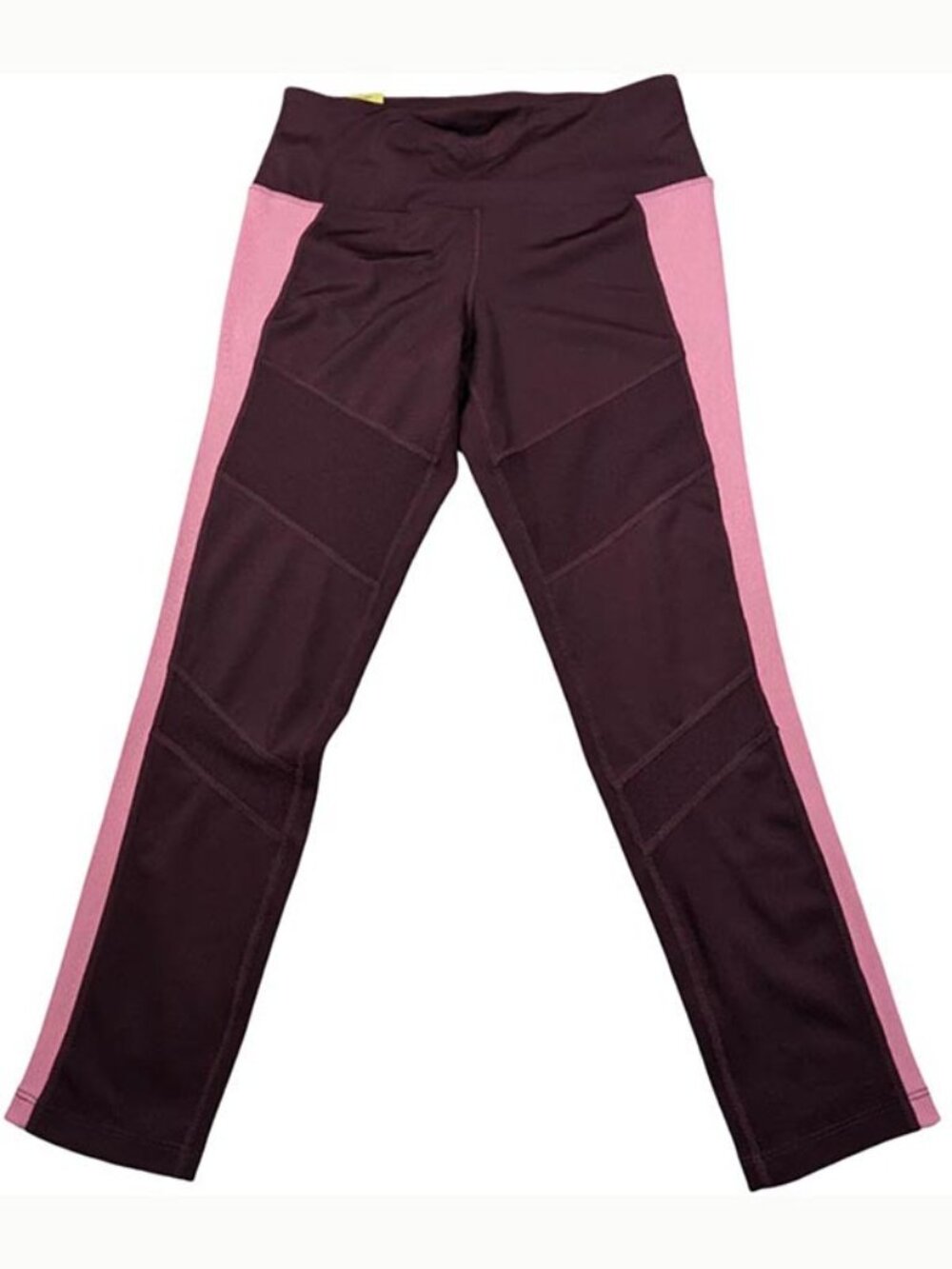 NEW Tangerine Port Rose Ribbed Leggings Athleisure Workout Size Medium